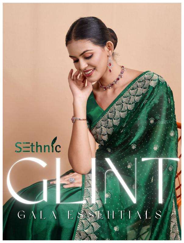 sethnic lifestyle glint gala 30001-30004 series blooming burberry wholesale saree in surat 