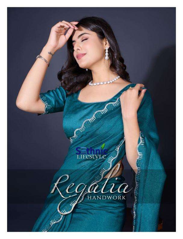 sethnic lifestyle regalia series 52001-52004 Khadi Shimmer Wholesale Saree in Surat