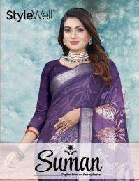 stylewell suman series 3755-3762 RUBY JARI Wholesale Saree in Surat