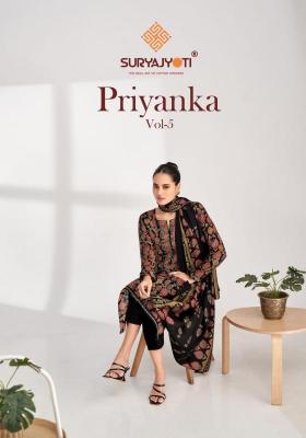 suryajyoti priyanka vol 5 series 5001-5006 PURE MODAL Wholesale Salwar Kameez in Surat