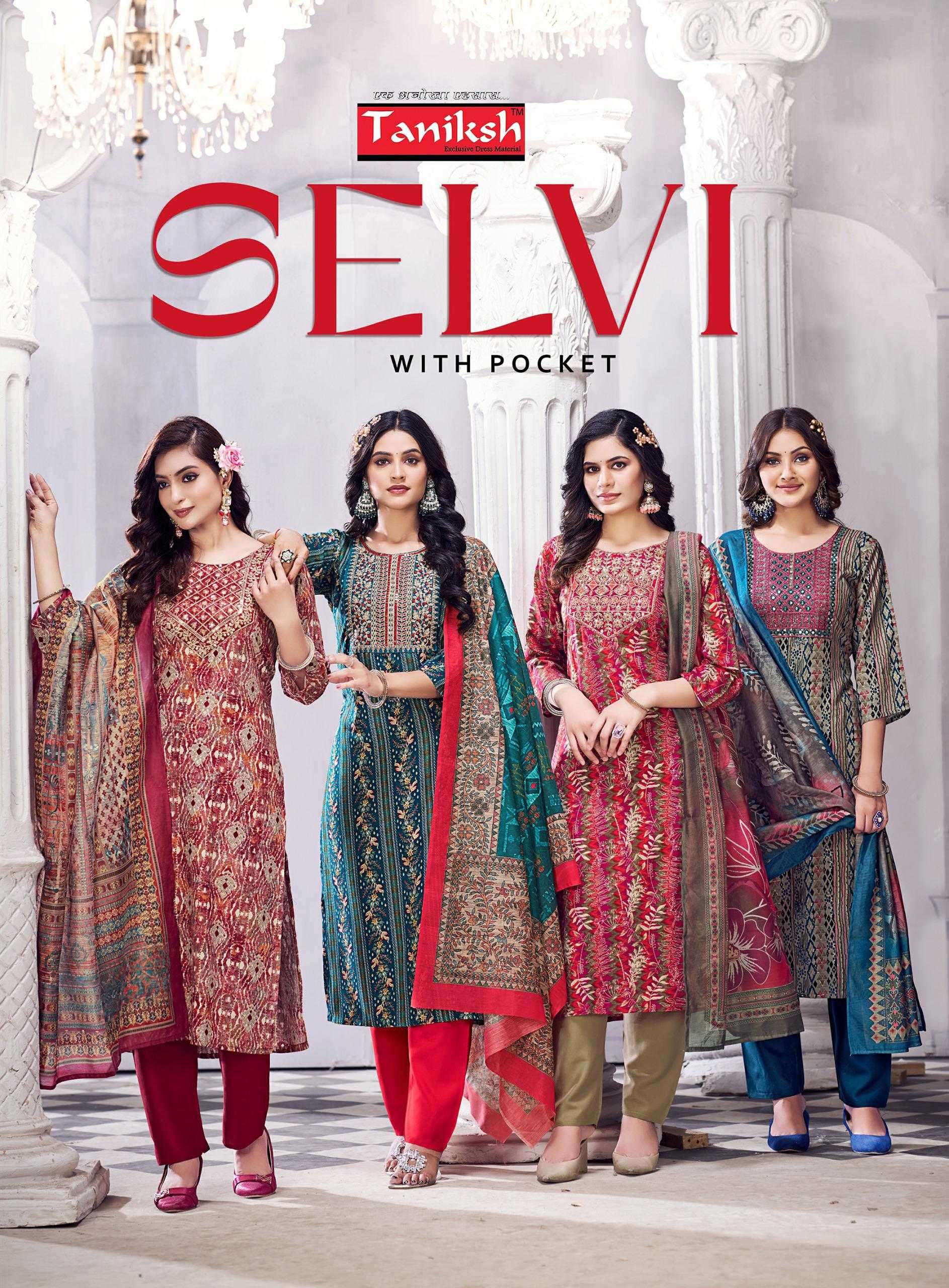 taniksh selvi vol 1 series 1001-1008 RAYON wholesale salwar kameez in surat