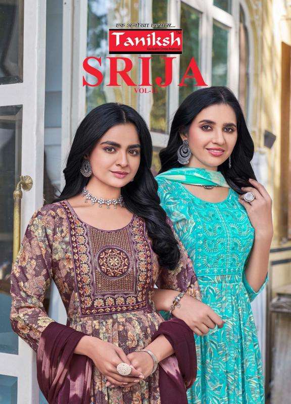 taniksh srija vol 11 series 11001-11008 RAYON wholesale salwar kameez in surat