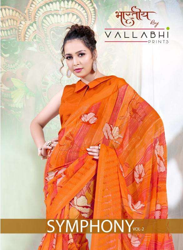 vallabhi prints symphony vol 2 series 28351-28356 GEORGETTE Wholesale Saree in Surat