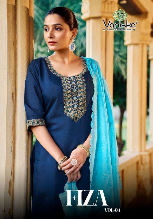 vaniska fiza vol 4 series 4001-4006 Roman Silk wholesale salwar kameez in surat