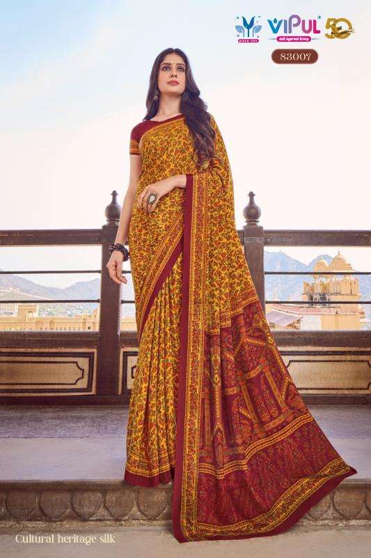 vipul fashion heritage Vol 1 series 83007-83014 FANCY wholesale saree in surat 