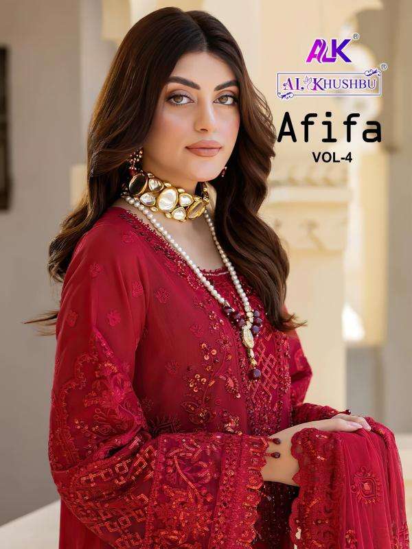 al khushbu afifa vol 4 series 6012-6014 GEORGETTE wholesale salwar kameez in surat 