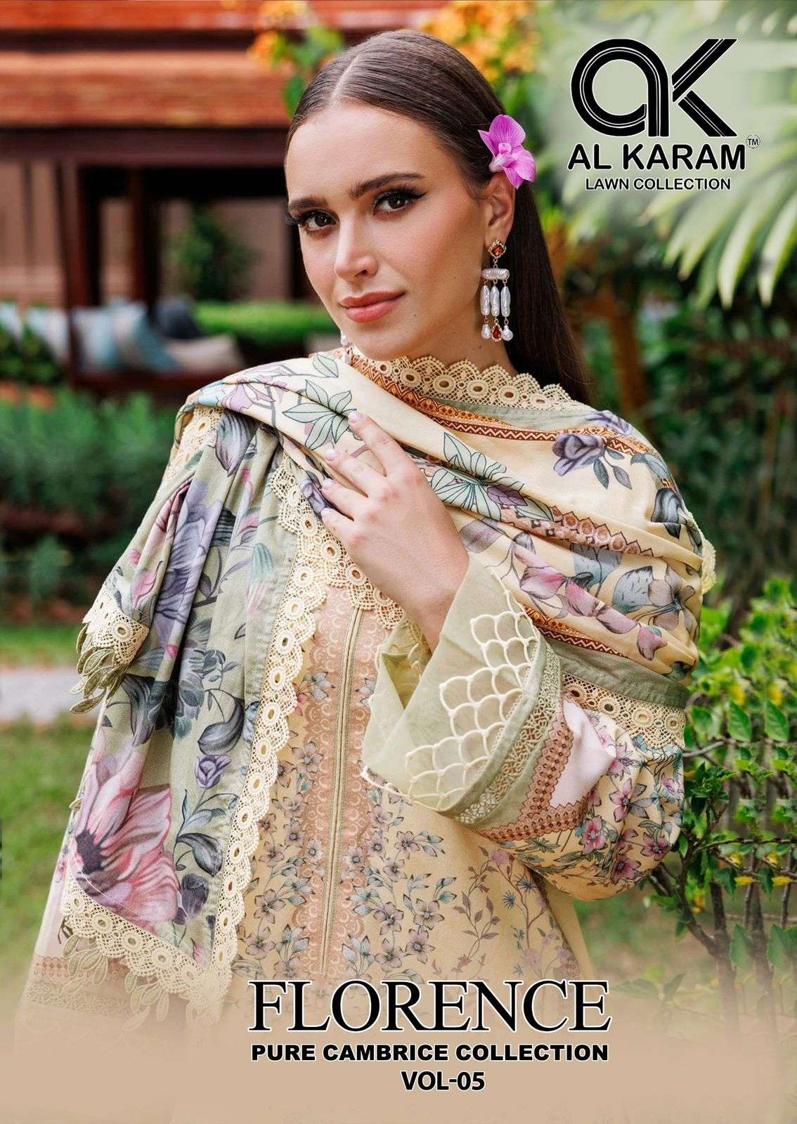 Alkaram Florence Vol-05 series 5001-5006 Pure Lawn Cotton wholesale salwar kameez in surat 