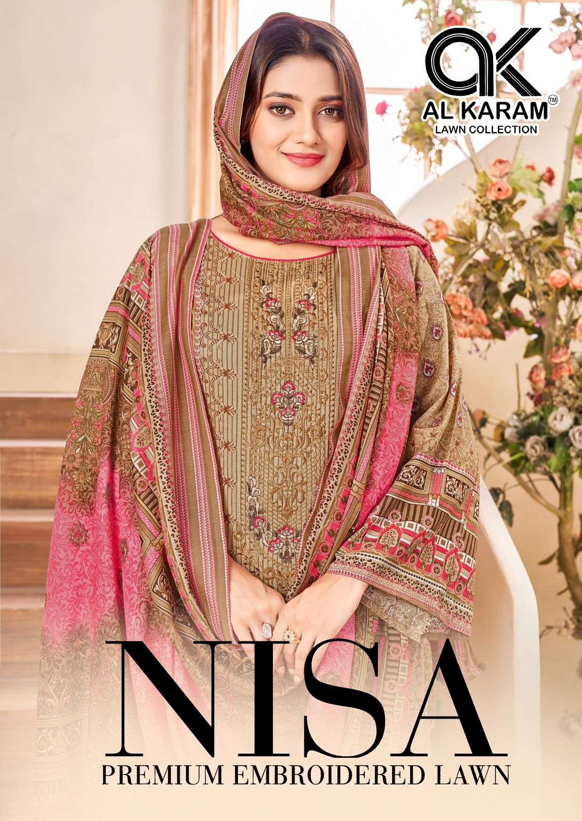 Alkaram Nisa Vol-01 series 1001-1006 Pure Lawn Cotton wholesale salwar kameez in surat 