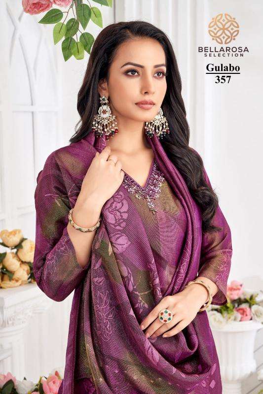 Bellarosa Gulabo Series 355-360 Shimmer Readymade gorgeous Wholesale Salwar Kameez in Surat