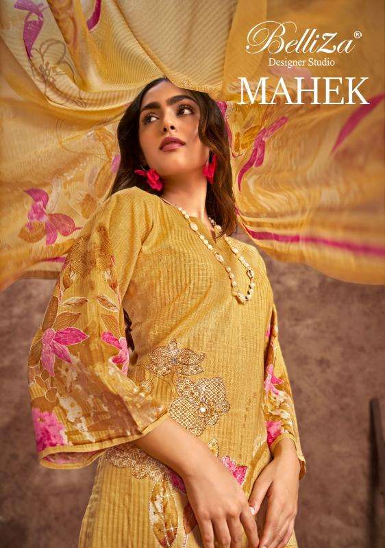 belliza mahek series 102001-102004 Pure Cotton Linen wholesale salwar kameez in surat 