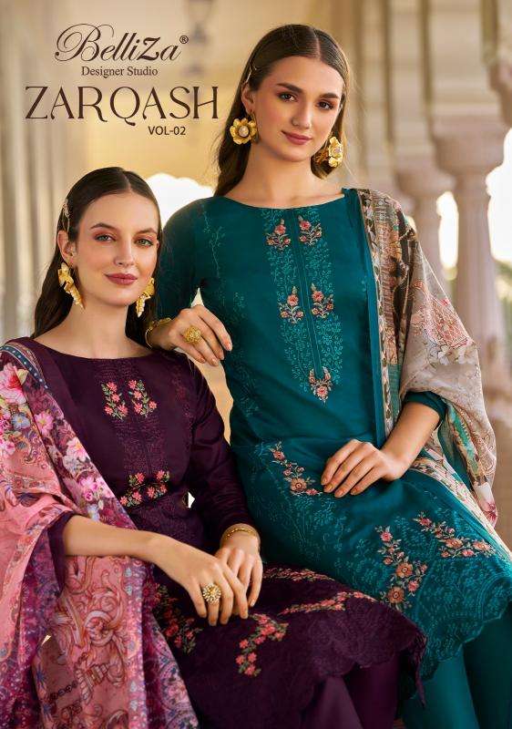 belliza zarqash vol 2 series 1024001-1024006 Pure Heavy Jam wholesale salwar kameez in surat 