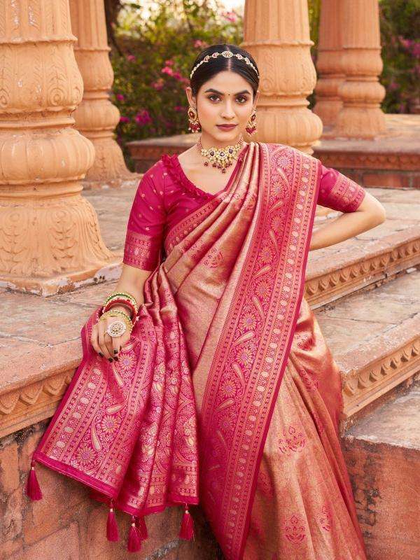 Buy Gobuni Shubharambh 1101 Soft Banarasi Silk Wholesale Sarees in Surat