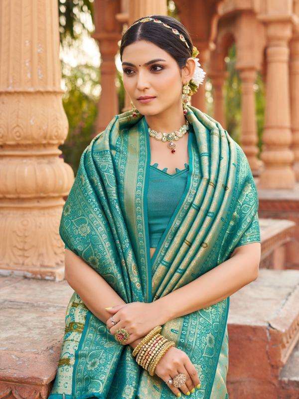 Buy Gobuni Shubharambh 1102 Soft Banarasi Silk Wholesale Sarees in Surat