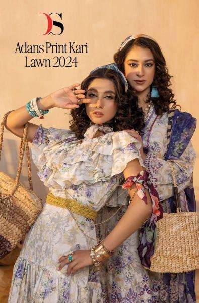 deepsy suits adans print kari lawn 2024 series 6031-6036 Pure cotton wholesale salwar kameez in surat