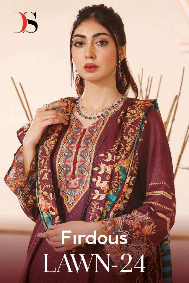 deepsy suits firdous lawn 24 series 5011-5018 Pure cotton wholesale salwar kameez in surat