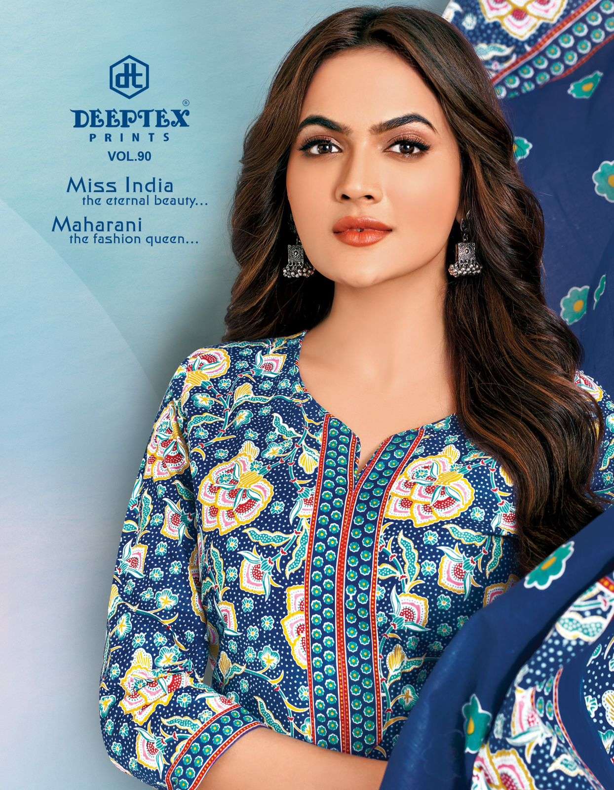 Deeptex Miss India vol 90 series 9001-9016 Pure Cotton wholesale salwar kameez in surat 