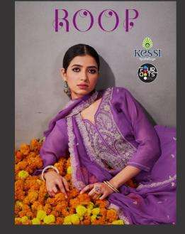 fourdots roop series 1291-1294 viscose organza wholesale salwar kameez in surat 