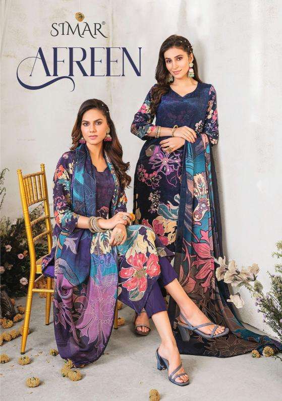 glossy afreen series 606 NATURAL CRAPE wholesale salwar kameez in surat