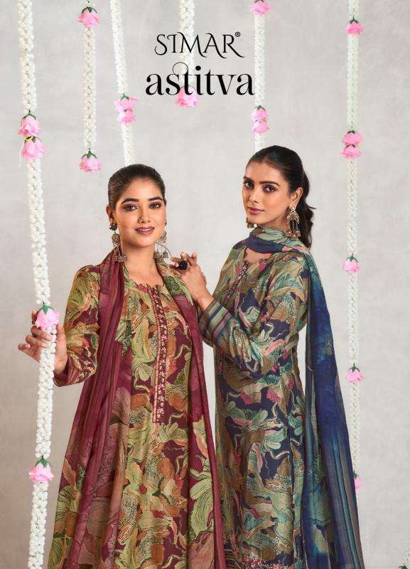 glossy astitva series 8032 VISCOSE MUSLIN wholesale salwar kameez in surat