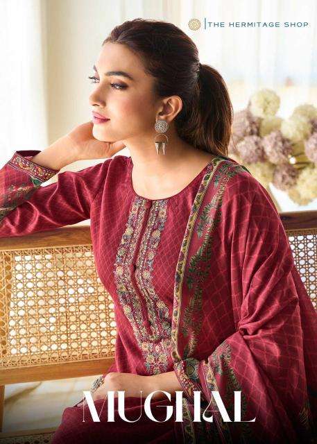 hermitage mughal series 4001-4004 JAM SATIN wholesale salwar kameez in surat