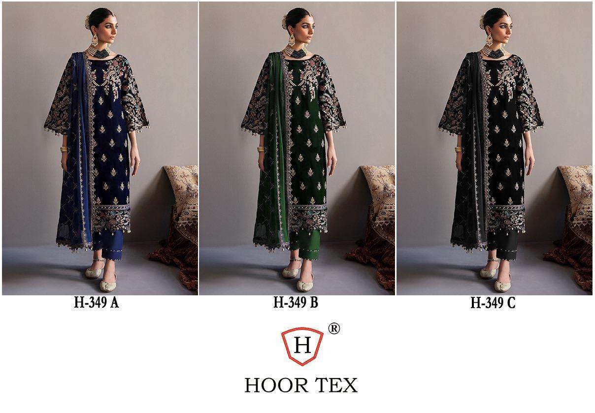 HOOR TEX H-349 Heavy Velvet Designer Wholesale Salwar Kameez in Surat