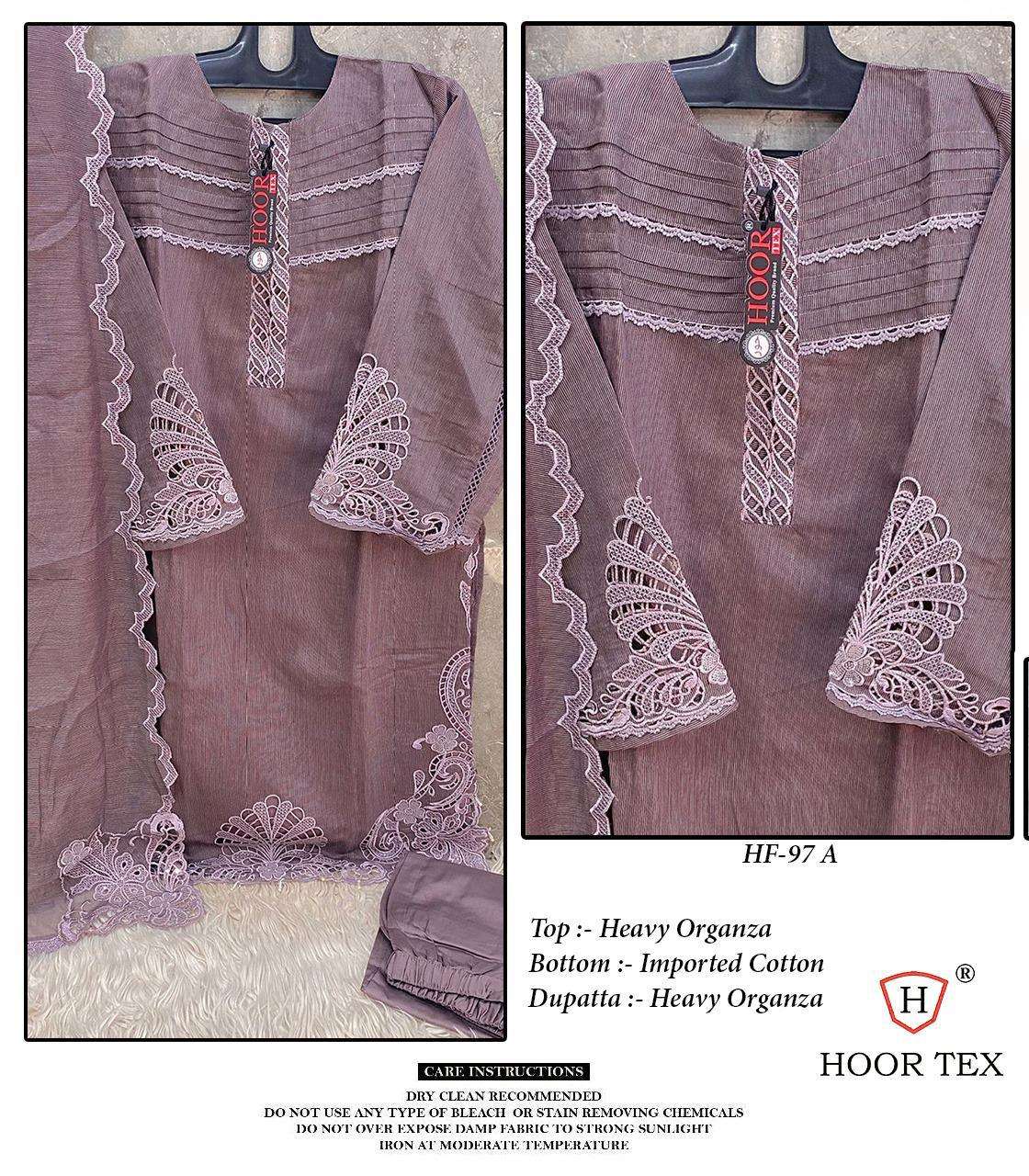 Hoor Tex HF-97 A To C Hevy Organza wholesale salwar kameez in surat