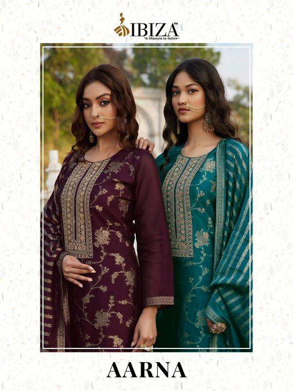 ibiza aarna series 15748-15751 banglory silk jacquard wholesale salwar kameez in surat 