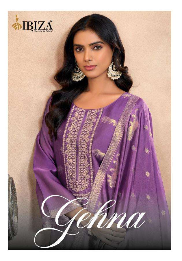 ibiza gehna series 1521-1524 BANGLORY SILK JACQUARD wholesale salwar kameez in surat  