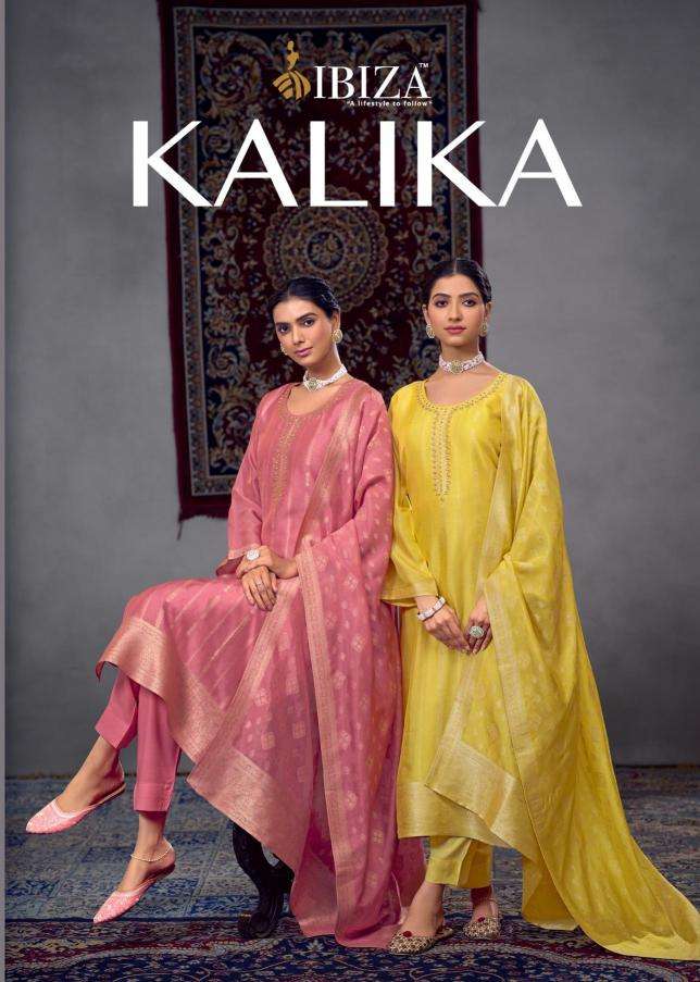 ibiza kalika series 1601-1604 KOSA SILK JACQUARD wholesale salwar kameez in surat 