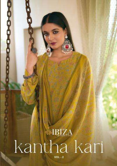 ibiza kantha kari vol-2 series 11048-11055 model silk wholesale salwar kameez in surat 