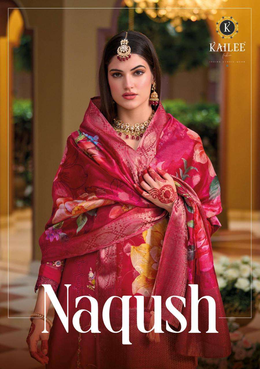 kailee fashion naqush series 42771-42776 VISCOSE SILK wholesale salwar kameez in surat 