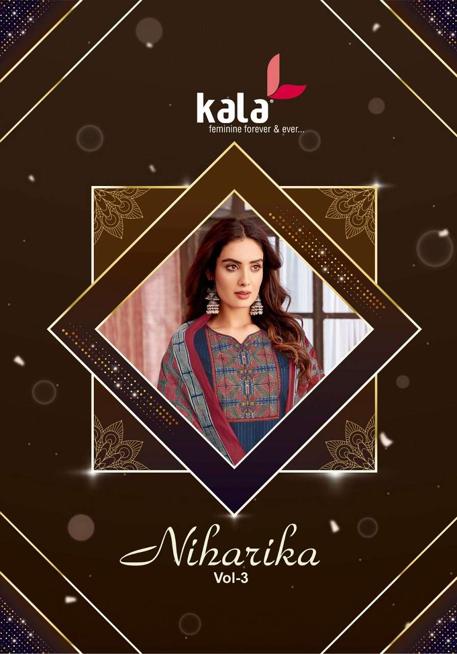  Kala Niharika Vol-3 series 6801 to 6808 wholesale salwar kameez in surat