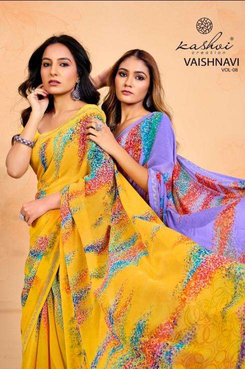 kashvi vaishnavi vol 8 series 801-808 WEIGHTLESS wholesale saree in surat 