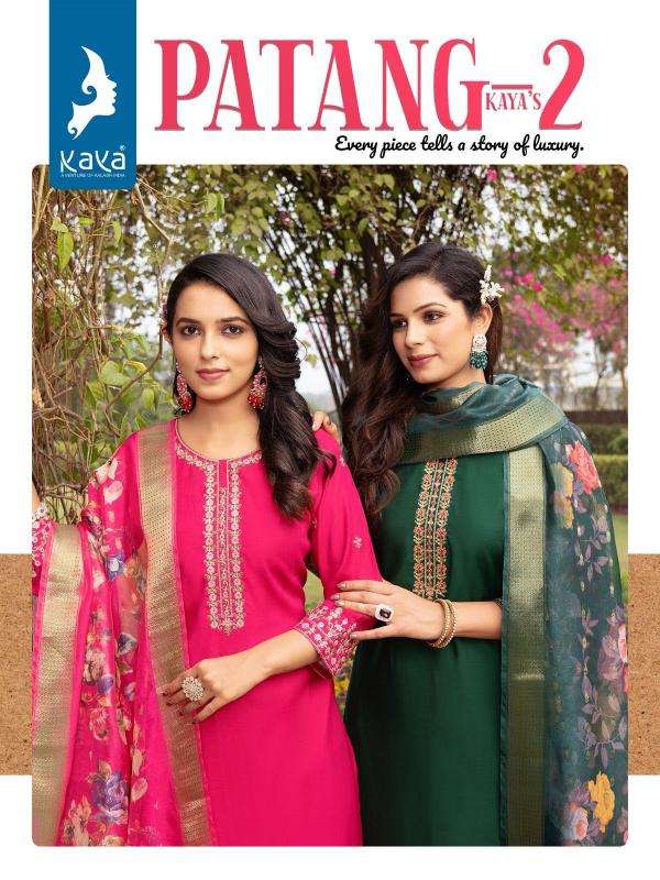 kaya patang vol 2 series 01-06 Roman Silk wholesale salwar kameez in surat