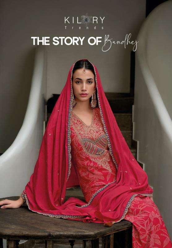 kilory the story of bandhej series 1121-1128 VISCOSE MODAL SILK wholesale salwar kameez in surat