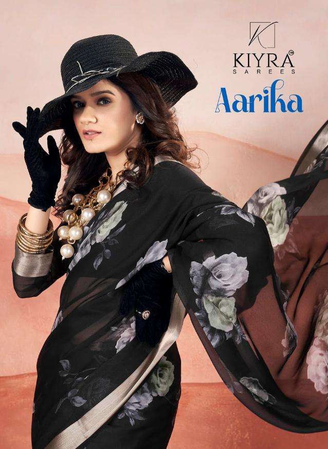 kiyra aarika vol 1 series 1001-1006 Dull moss wholesale saree in surat