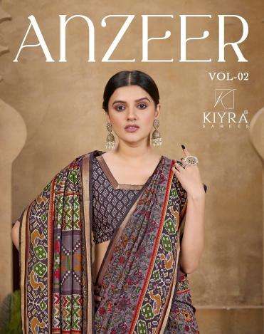 kiyra anzeer vol 2 series 1001-1006 CHANDERI wholesale saree in surat 