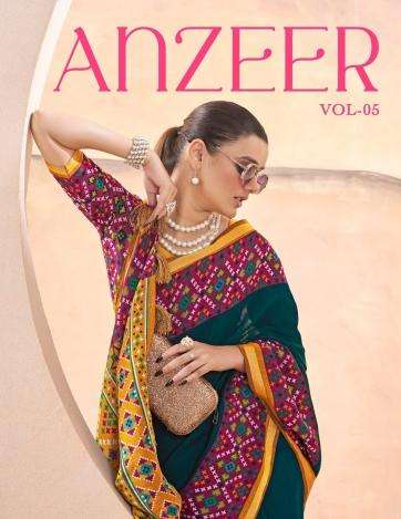 kiyra anzeer vol 5 series 1001-1006 CHANDERI wholesale saree in surat 