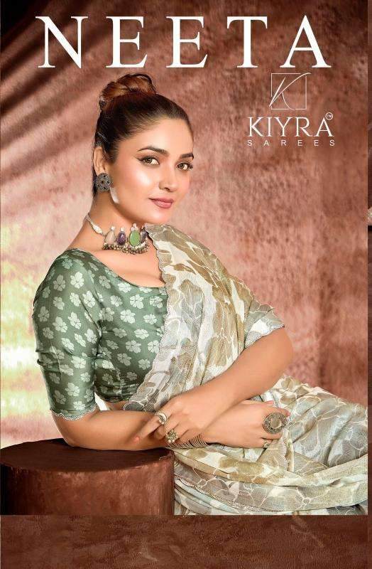 kiyra neeta CHIFFON BRASSO wholesale saree in surat 