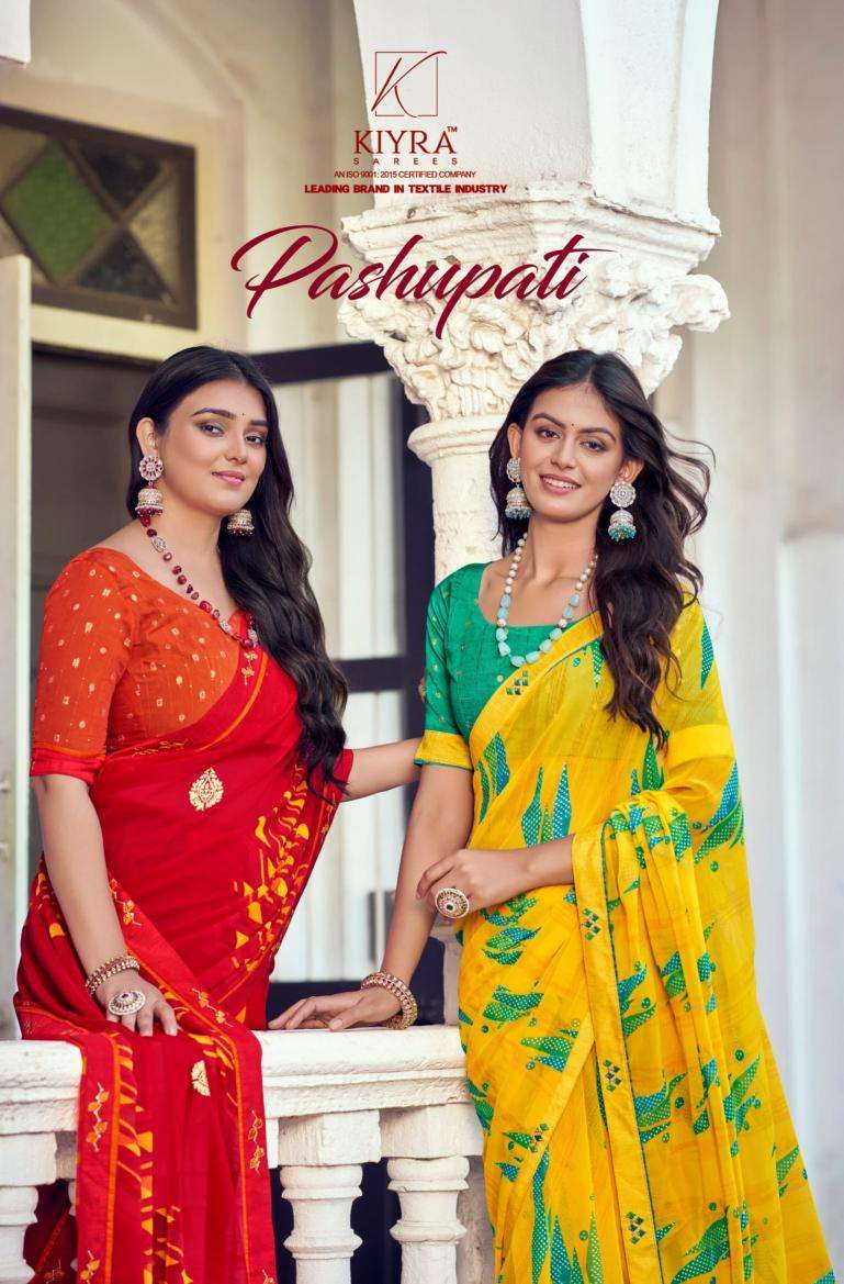 kiyra pashupati vol 1 series 1001-1008 GEORGETTE wholesale saree in surat