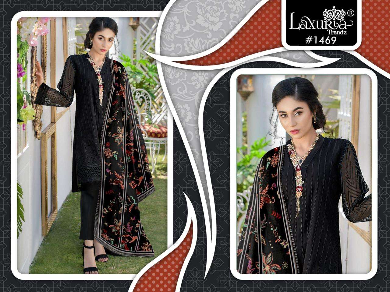 Laxuria Trendz D No. 1469 Georgette Wholesale Readymade Suits in Surat