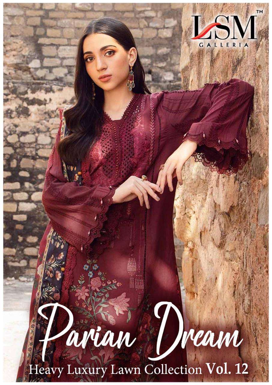 LSM Parian Dream Vol-12 series 1201-1206 Pure Cotton wholesale salwar kameez in surat 