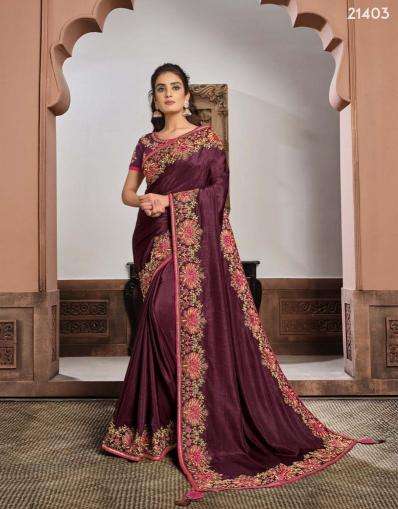 mahotsav mohmanthan 21400 series sharvari SILK GEORGETTE wholesale saree in surat 