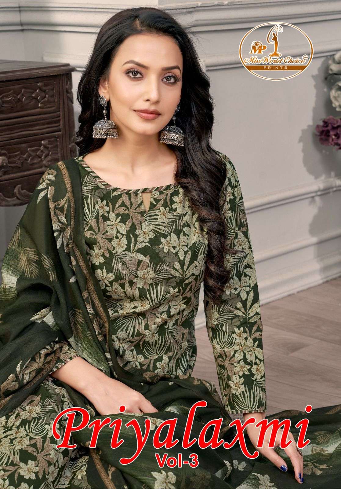 Miss World Priyalaxmi Vol-03 series 3001-3010 Pure Cotton wholesale salwar kameez in surat 