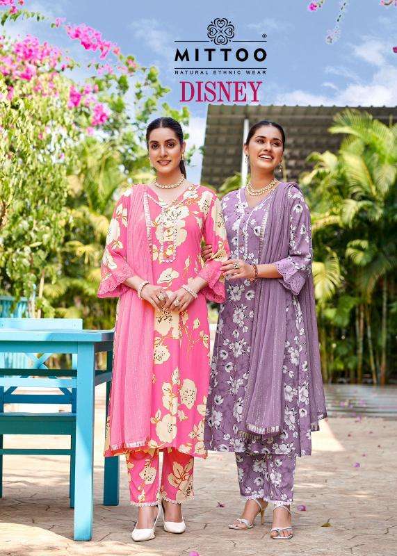 mittoo disney series 3001-3006 Rayon Print wholesale salwar kameez in surat 