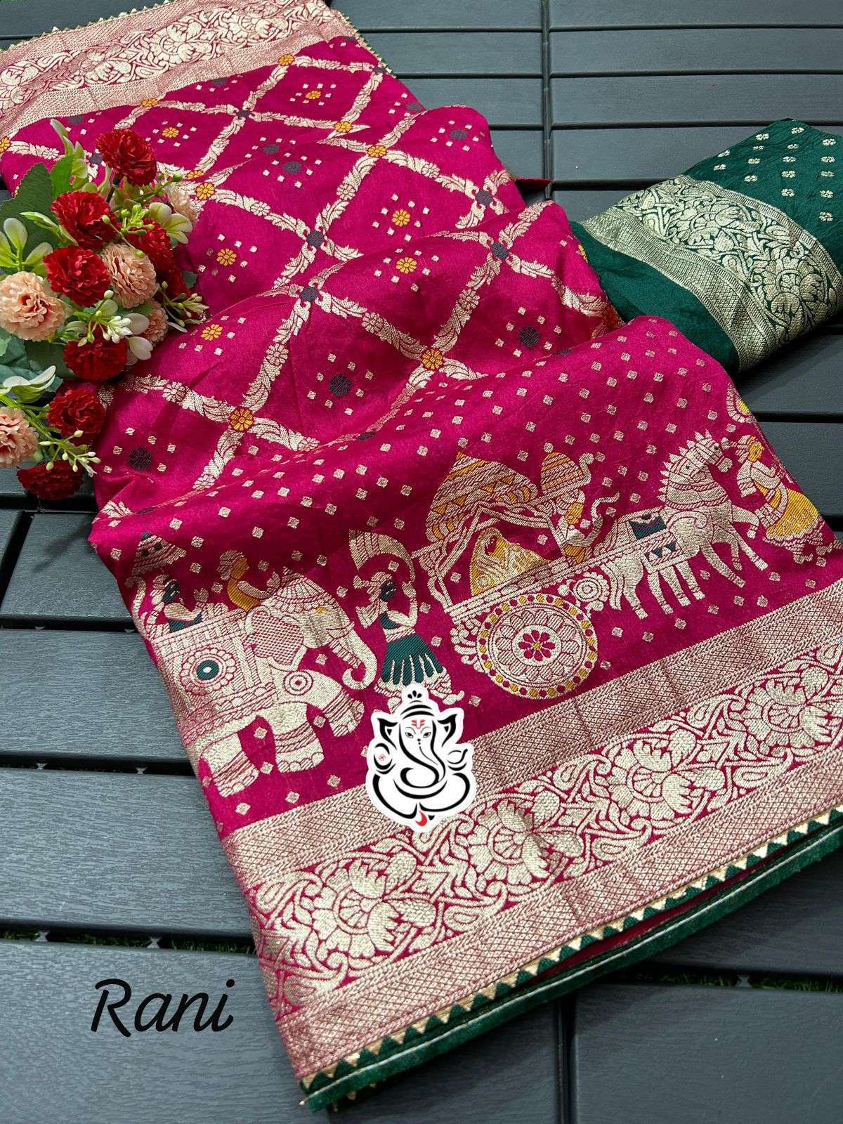 MS BRAND Pure Dola Fabric Meenakari Zari Weaving Wholesale Sarees in Surat