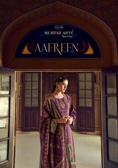 mumtaz arts aafreen series 8001-8004 PURE VISCOSE MUSLIN wholesale salwar kameez in surat