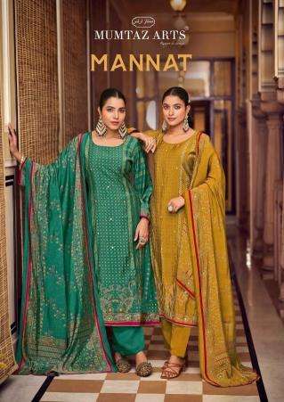 mumtaz arts mannat series 101-104 PURE VISCOSE MUSLIN wholesale salwar kameez in surat 