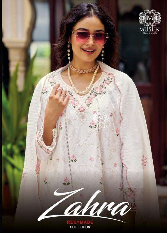 mushk zahra series 1001-1004  pure cotton wholesale salwar kameez in surat 