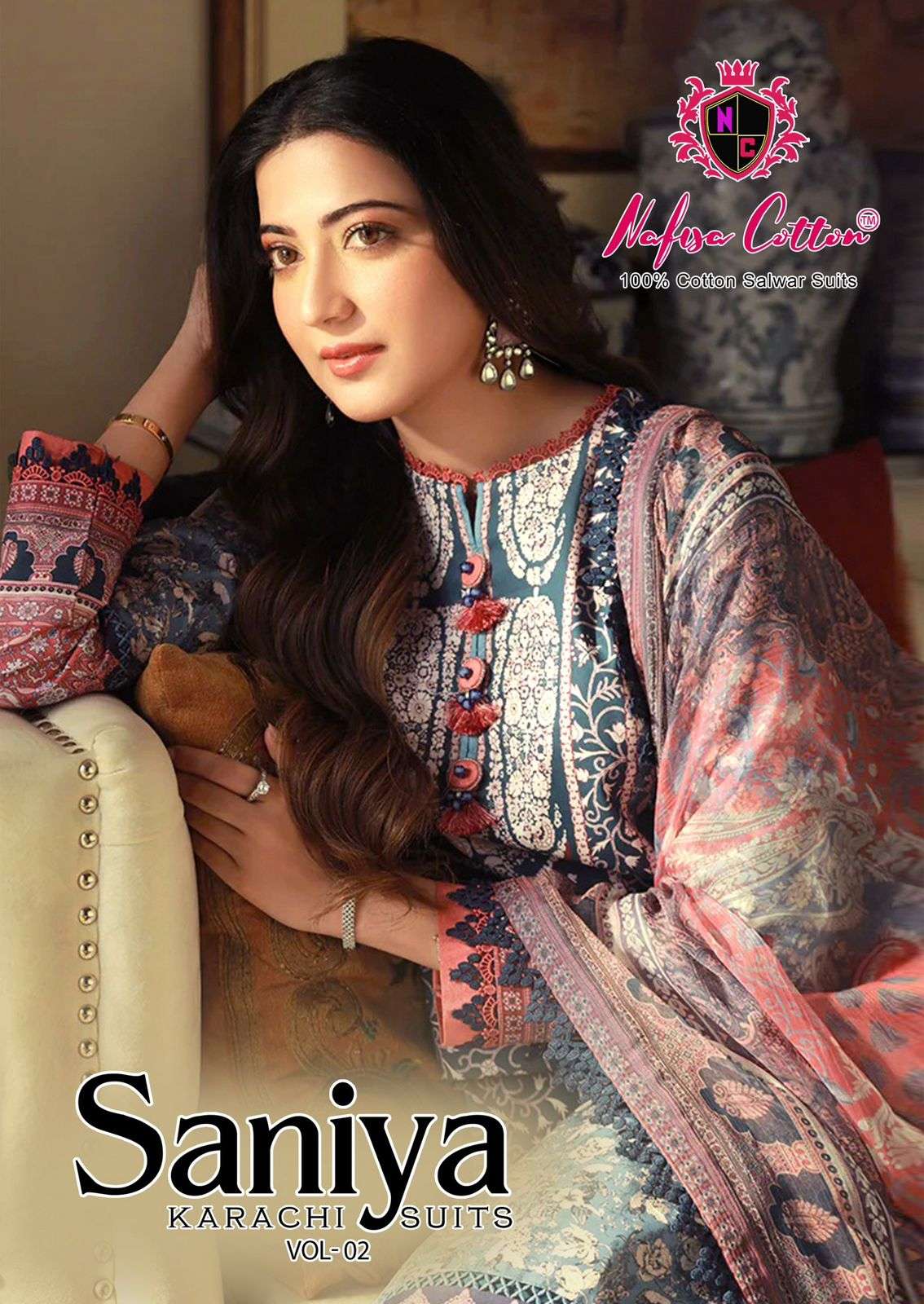 Nafisa Saniya Vol-02 series 2001-2006 Heavy Soft Cotton wholesale salwar kameez in surat 